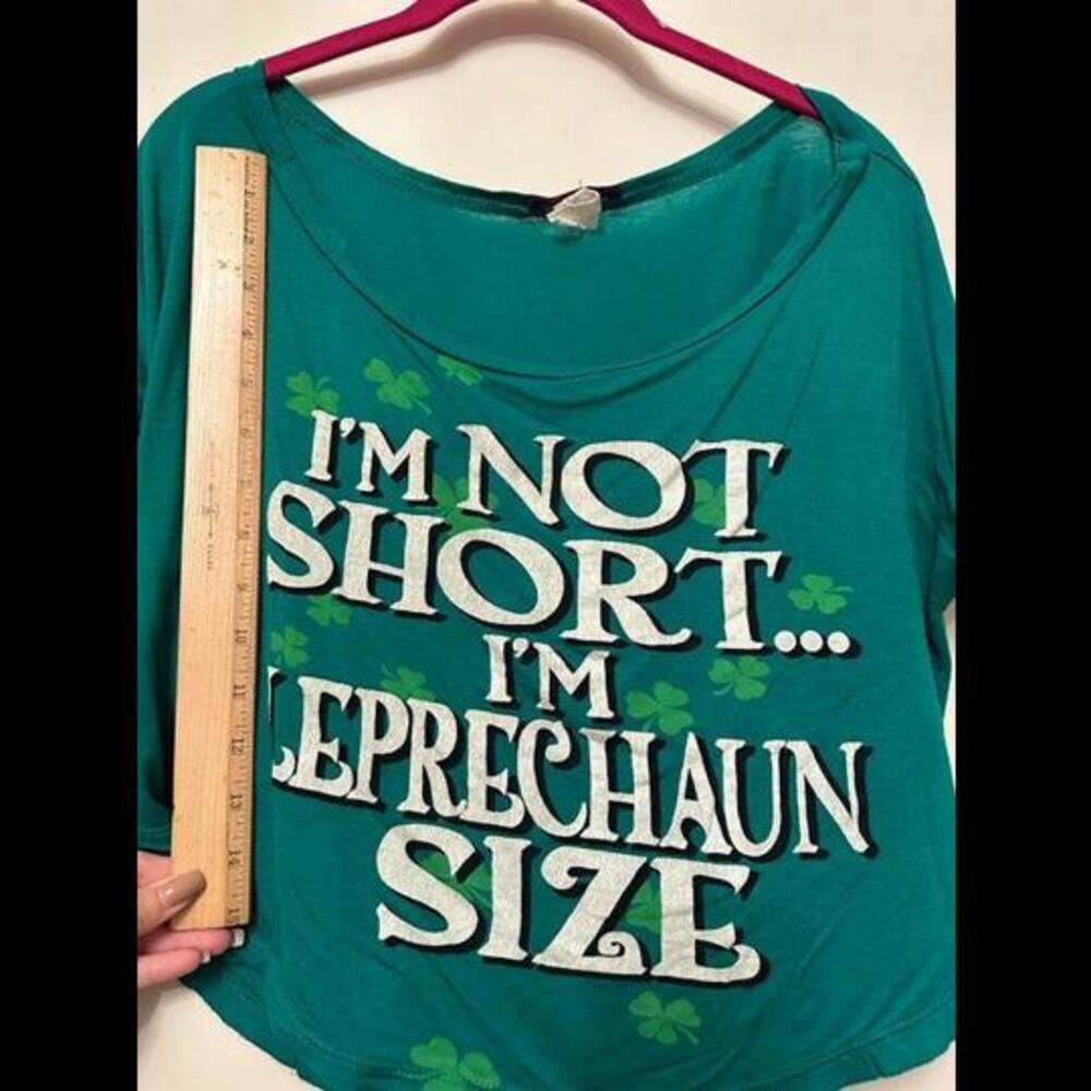 Leprechaun-Sized Sass: St. Patty's Day Croptop - Embrace the Fun